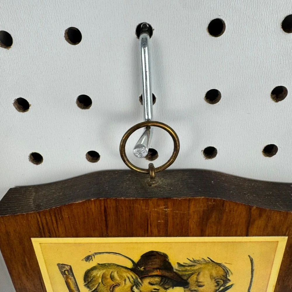 Vintage Hummel Wooden Wall Plaques Set of 2 Mid Century Children Art Decor